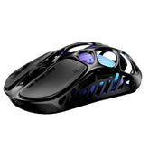 GravaStar Mercury X Wireless Gaming Mouse – 32,000 DPI PAW 3950 Sensor, 1000Hz Polling Rate, Only 49g, Magnesium Alloy Hollow Frame, RGB Lighting, 5 Programmable Buttons-Black | MERCURY X PRO |